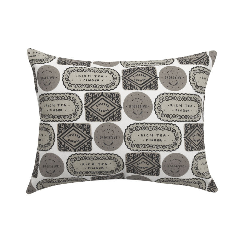 Biscuit Mix Printed Cushion - Monotone