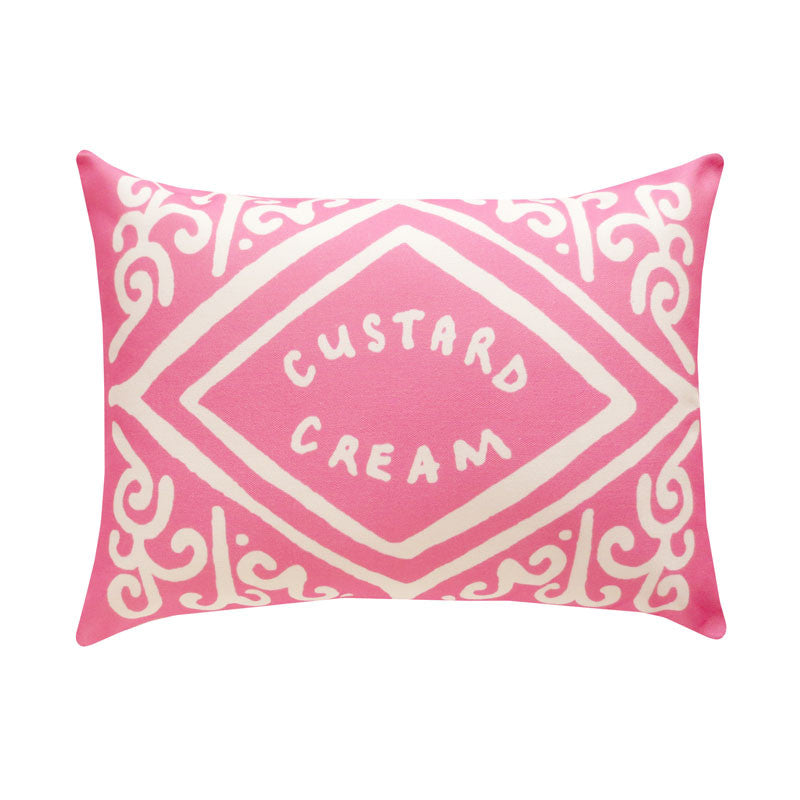 Candyfloss Custard Cream Printed Cushion