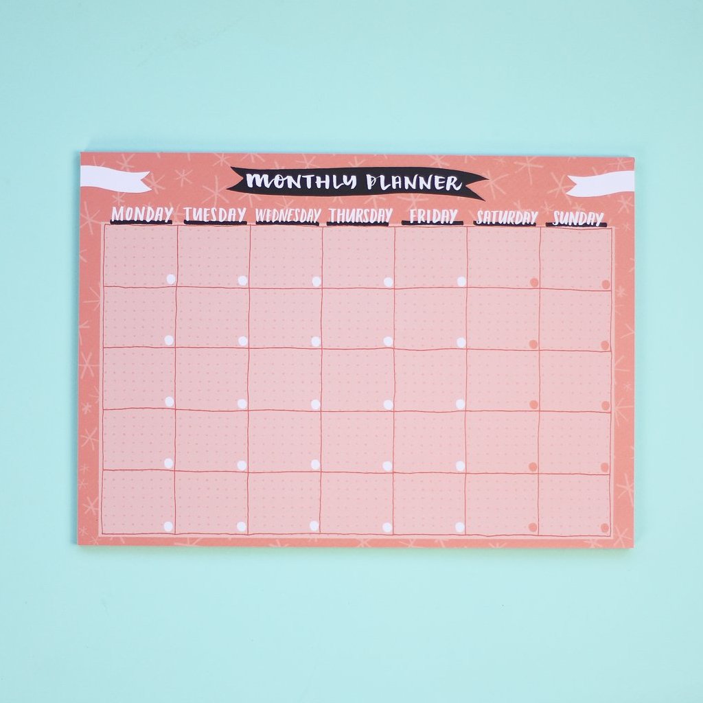 Monthly Planner Pad