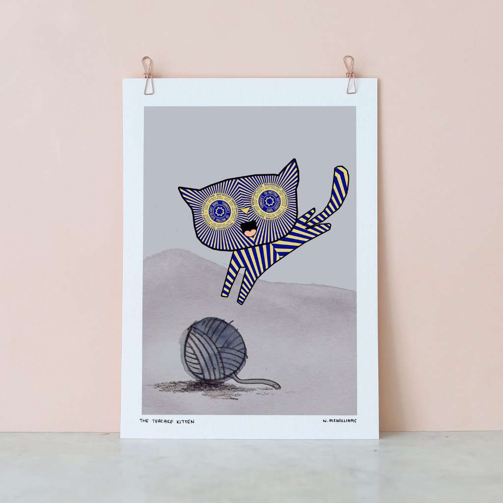Tunnocks Kitten Digital Print by Nikki McWilliams