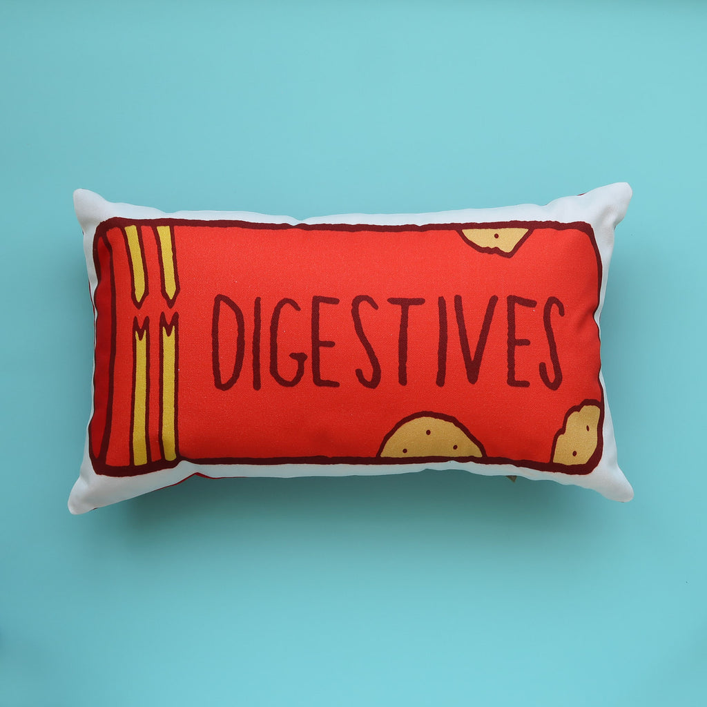 SALE - Packet of Digestive Biscuits Printed Cushion