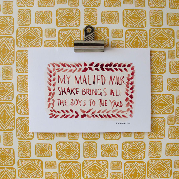 SALE - Malted Milkshake Digital Print