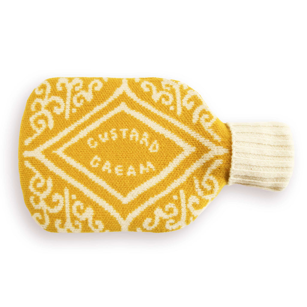 Custard Cream Hot Water Bottle