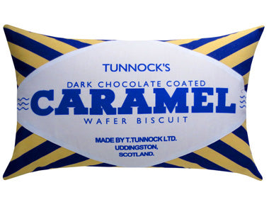 Dark Choc Tunnocks Teacake & Caramel Wafer Cushion Set