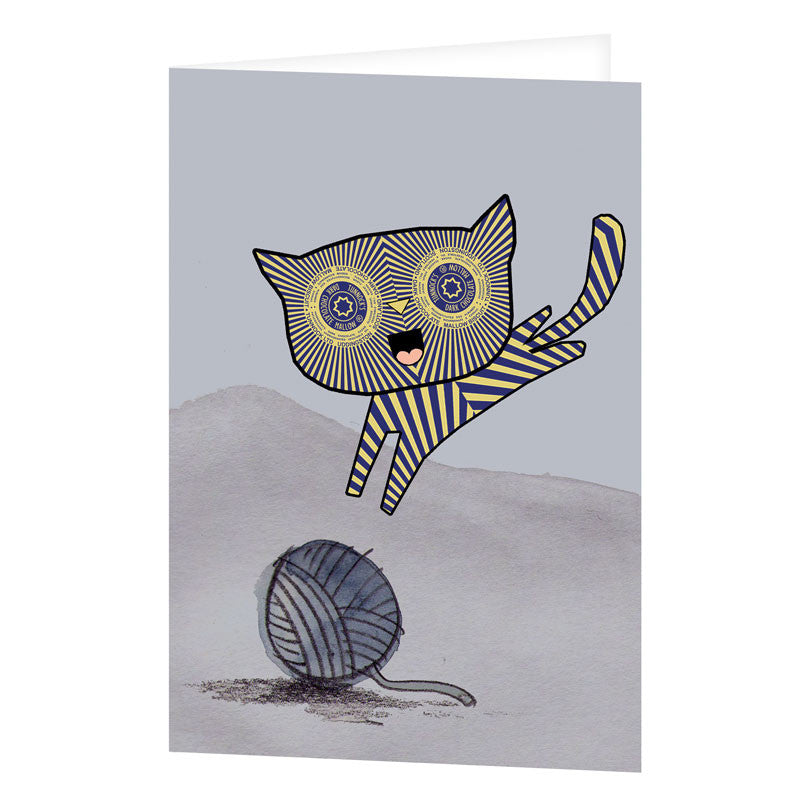 Teacake Kitten Greetings Card