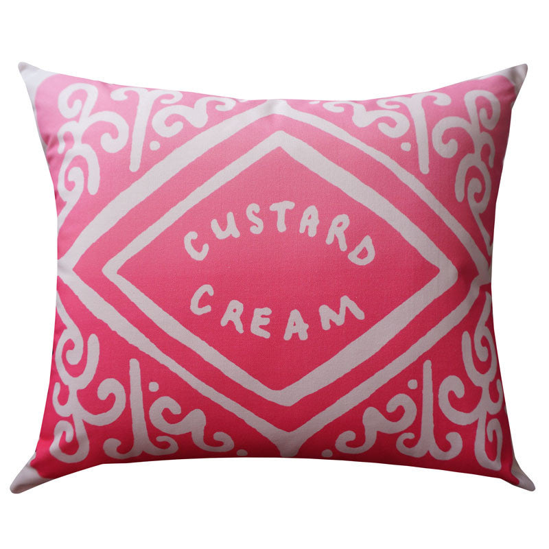 Supersize Pink Ombre Custard Cream Printed Cushion