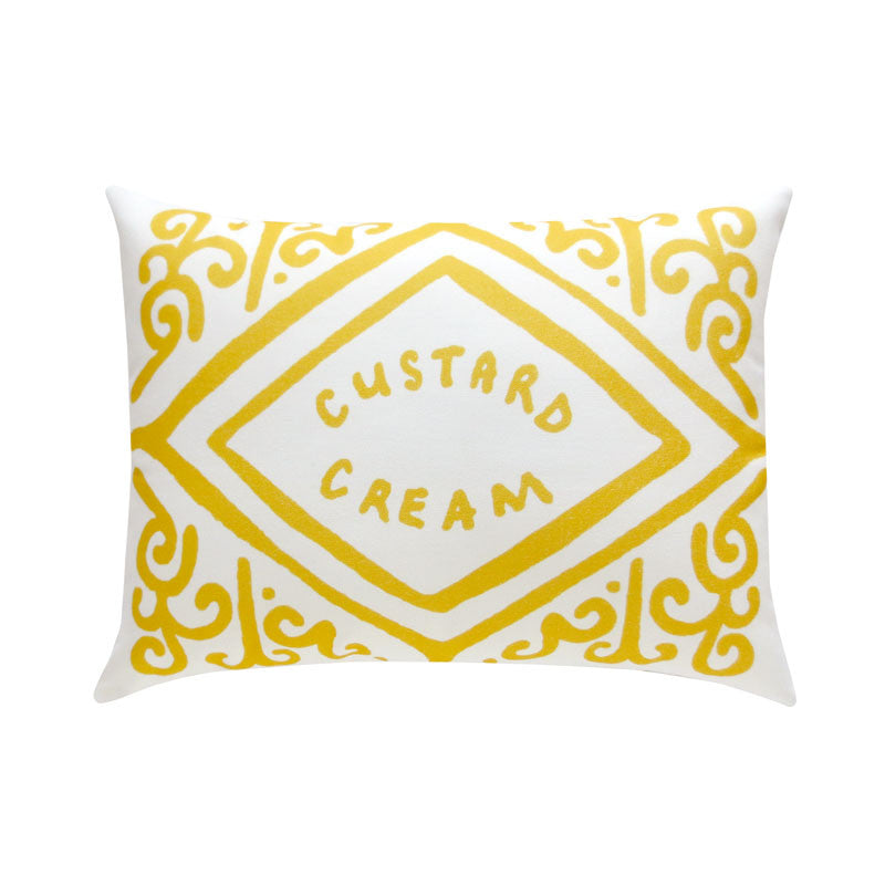 Classic Custard Cream Printed Cushion