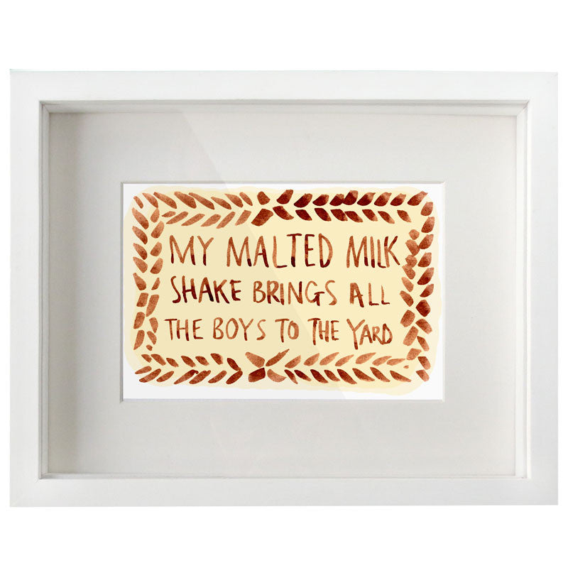 Malted Milk Shake Digital Print