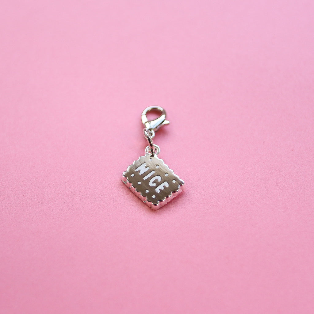 Silver Nice Biscuit Charm