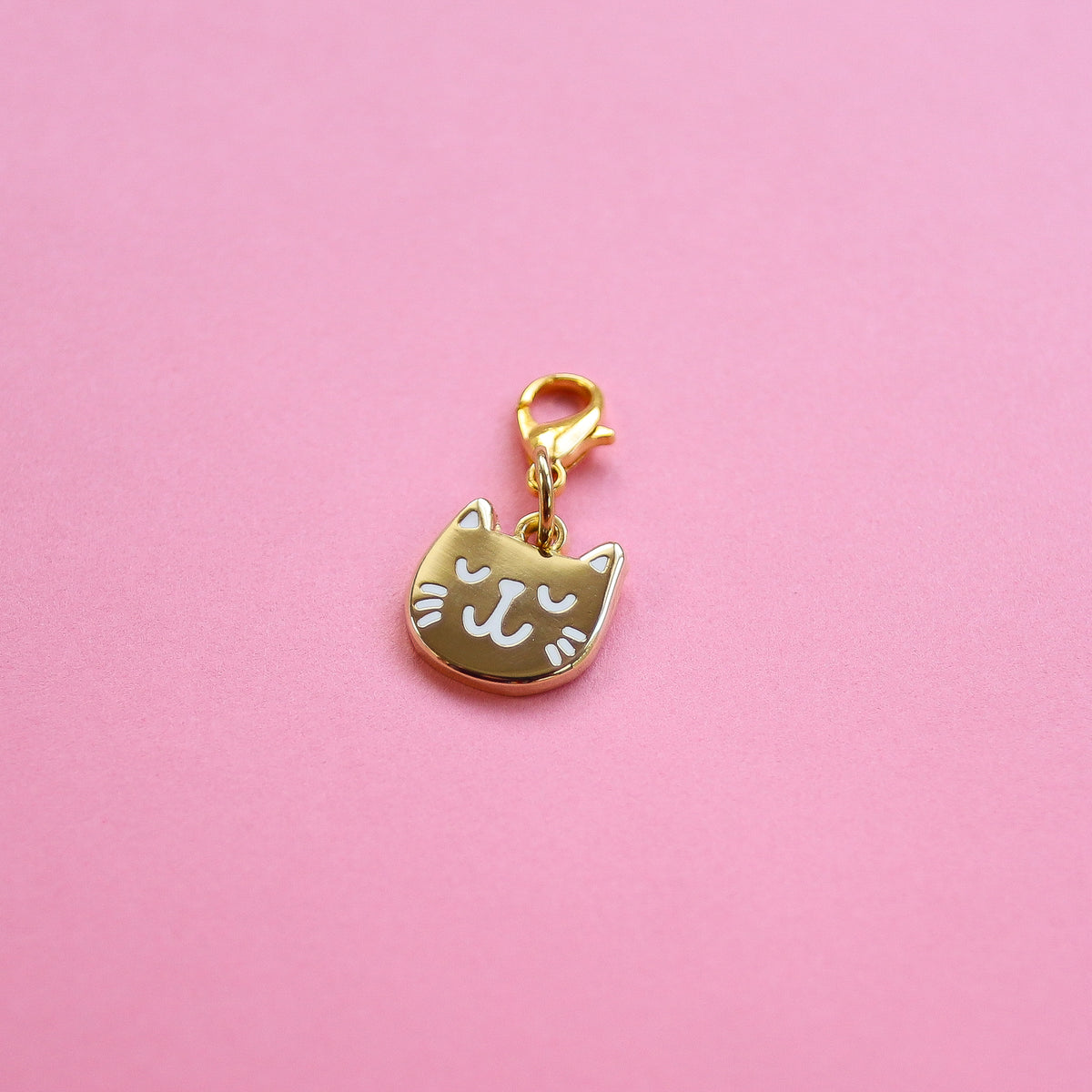 Gold cat charms for bracelets hotsell