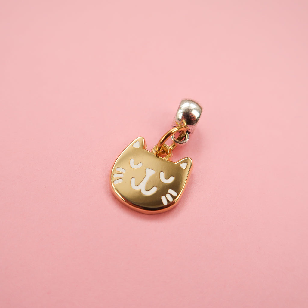 Gold Kitty Charm by Nikki McWilliams 