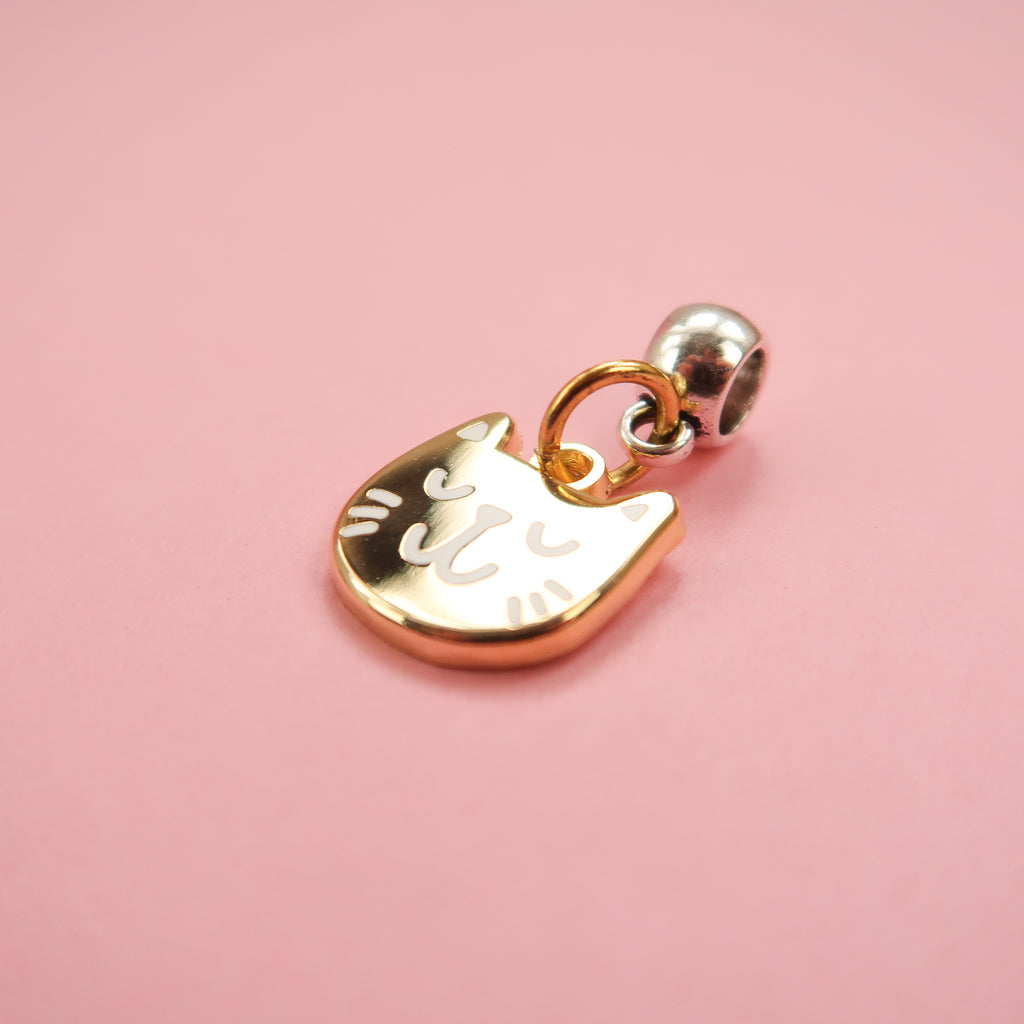 Gold Kitty Charm by Nikki McWilliams 