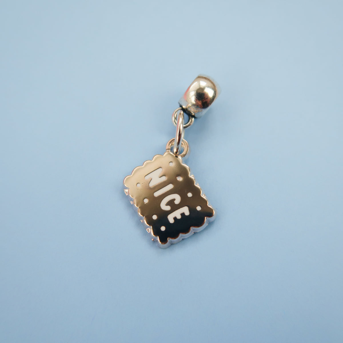 Silver Nice Biscuit Charm Nikki McWilliams