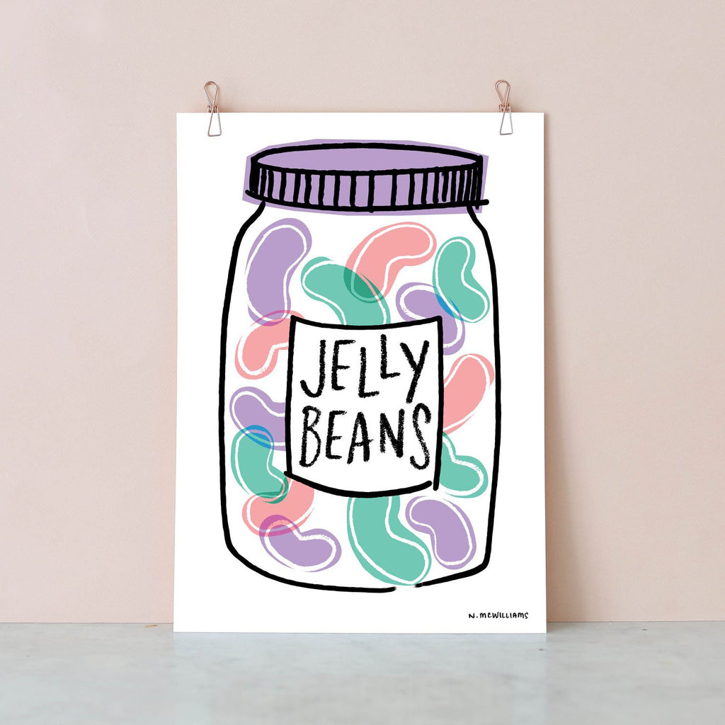 Sweetie Jar Digital Print - Jelly Beans