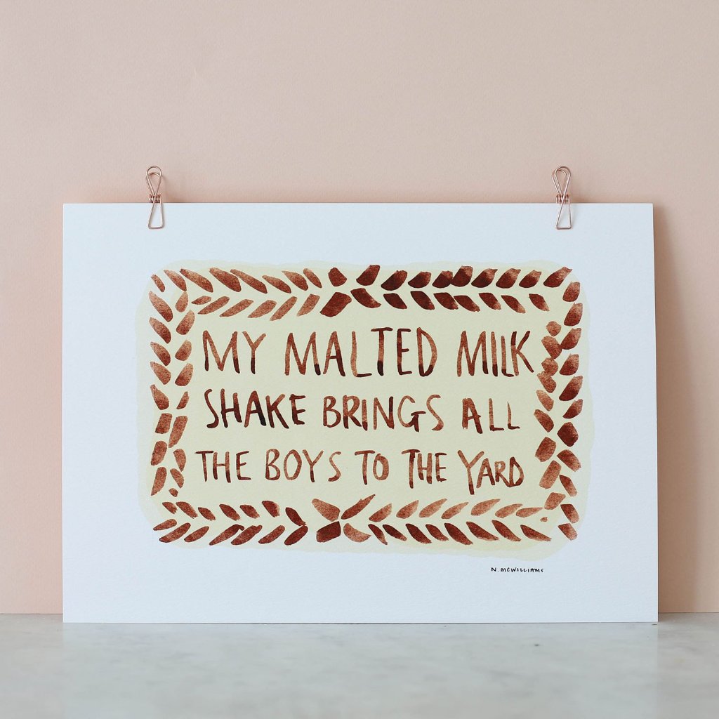 Nikki McWilliams Malted Milk Shake Print