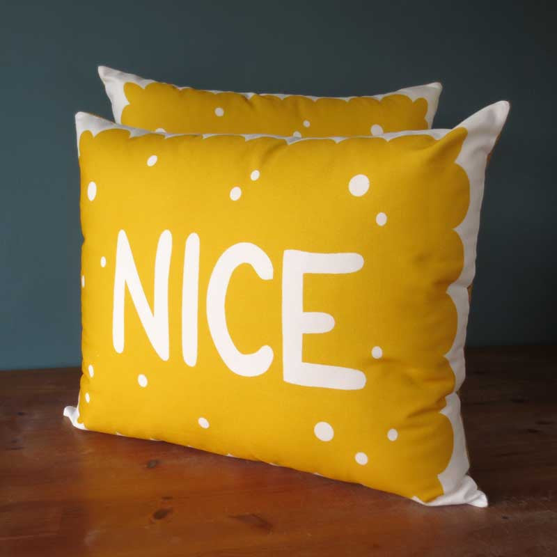 SALE - Supersize Nice Biscuit Printed Cushion
