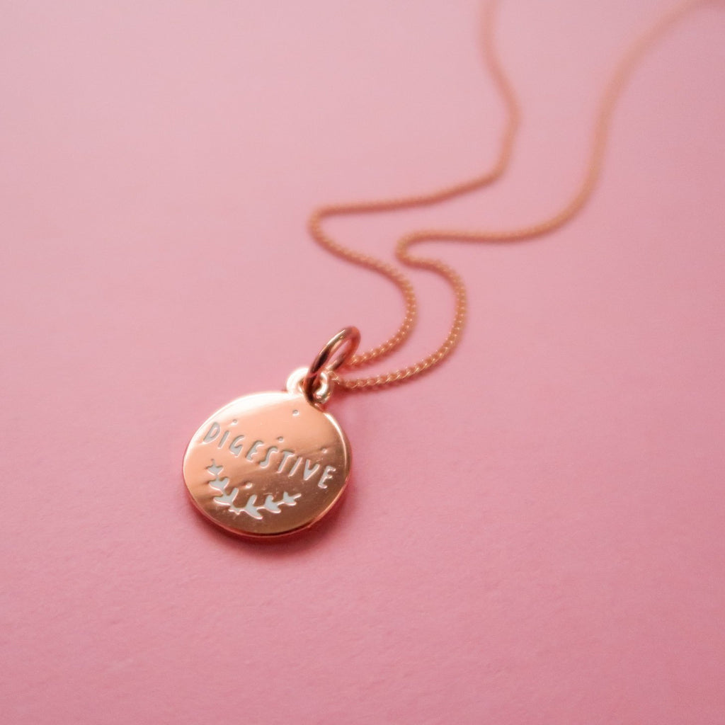 Itty Bitty Rose Gold Digestive Necklace