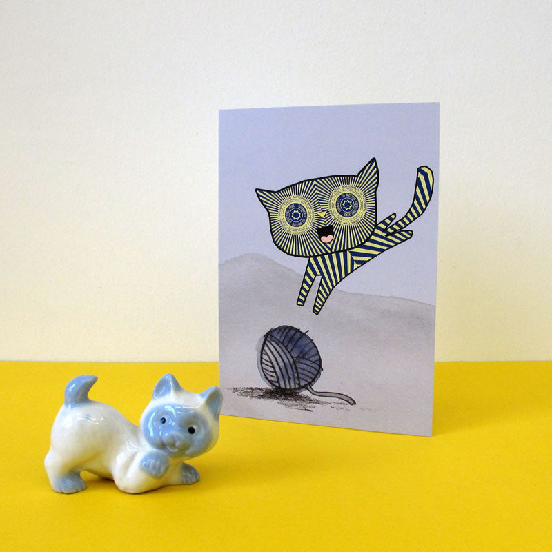 Teacake Kitten Greetings Card