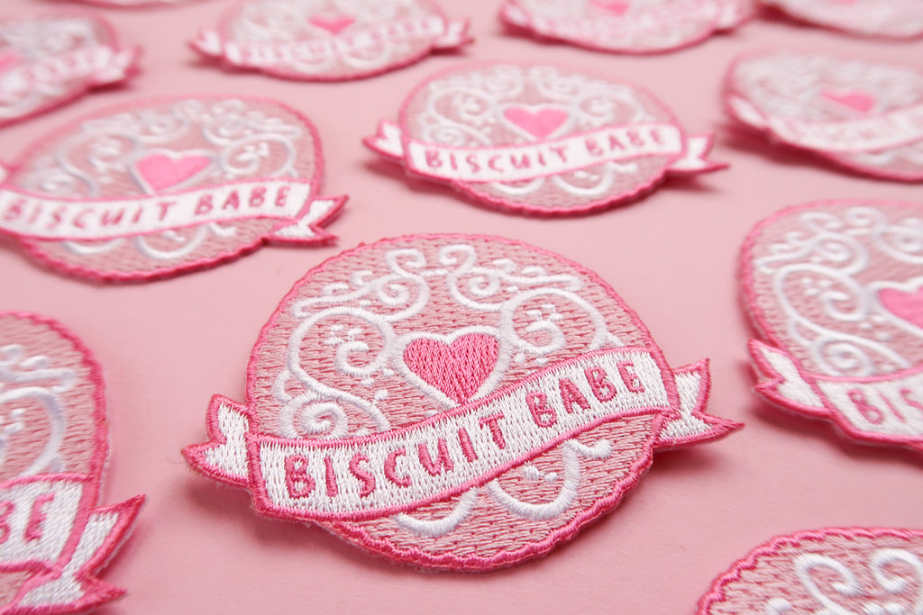 Biscuit Babe Iron-On Embroidered Patch