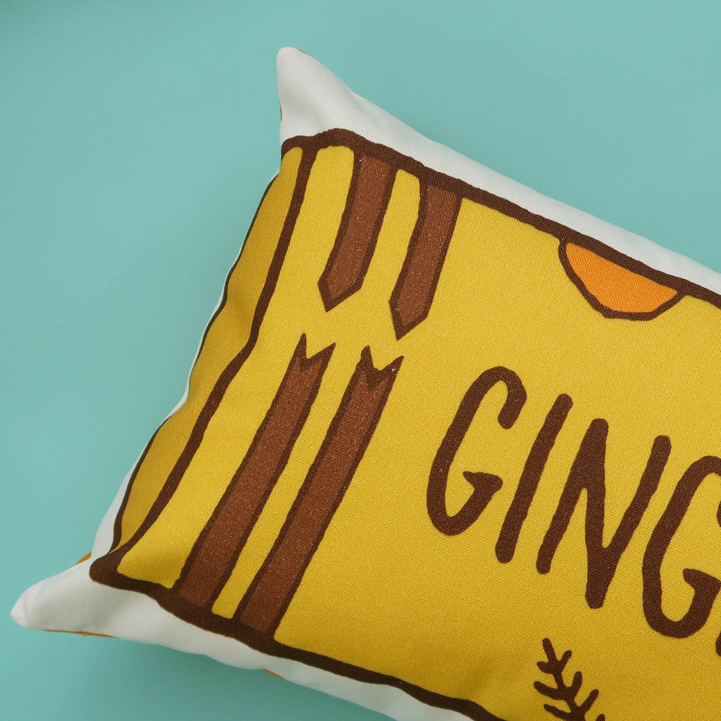 Packet of Ginger Nut Biscuits Printed Cushion