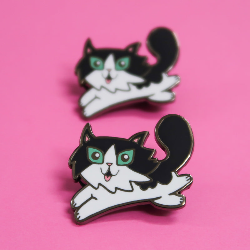 Frankie the Forest Cat Enamel Pin