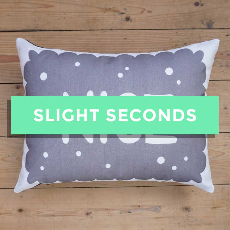 SALE - Monochrome Nice Biscuit Printed Cushion