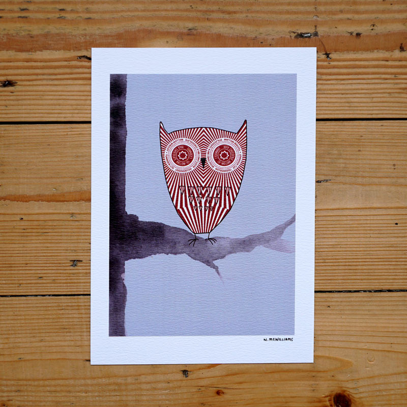 Teacake Owl Digital Print